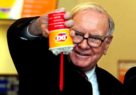 Warren Buffet attempting to understand the food of peasents.