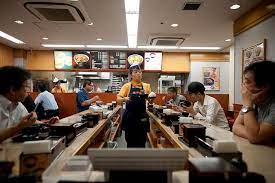 Yoshinoya is a Japanese multinational fast food chain, and the second-largest chain of gyūdon restaurants.