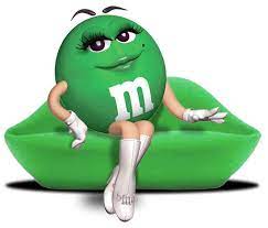 Originated from Tumblr where a person is roleplaying as the Green M&M