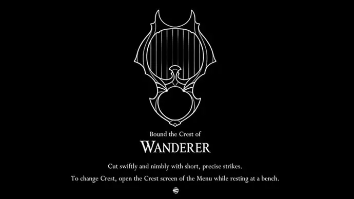 Wanderer crest in Silksong